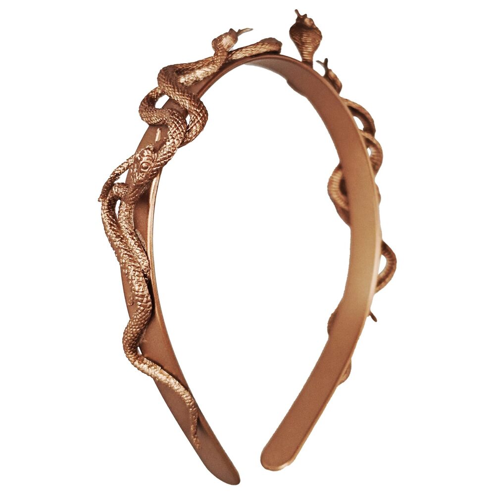 4732 Greek Medusa Snake Headband , Bronze Medusa Snake Headpiece, Medusa